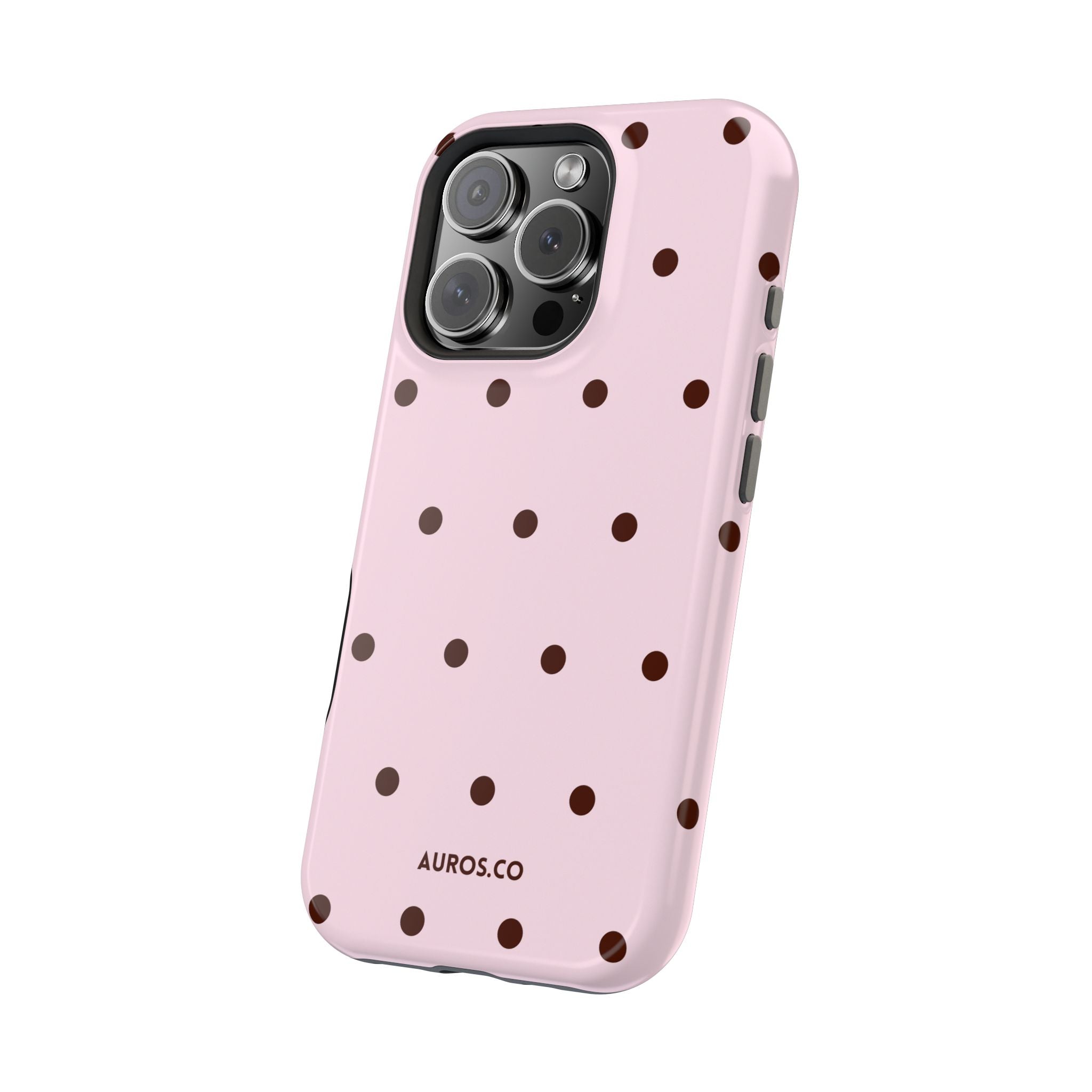 Pink Cocoa Dot MagSafe Case