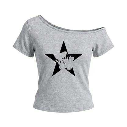 Dai The Flu Off-the-Shoulder Baby Tee