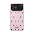 Pink Cocoa Dot MagSafe Case