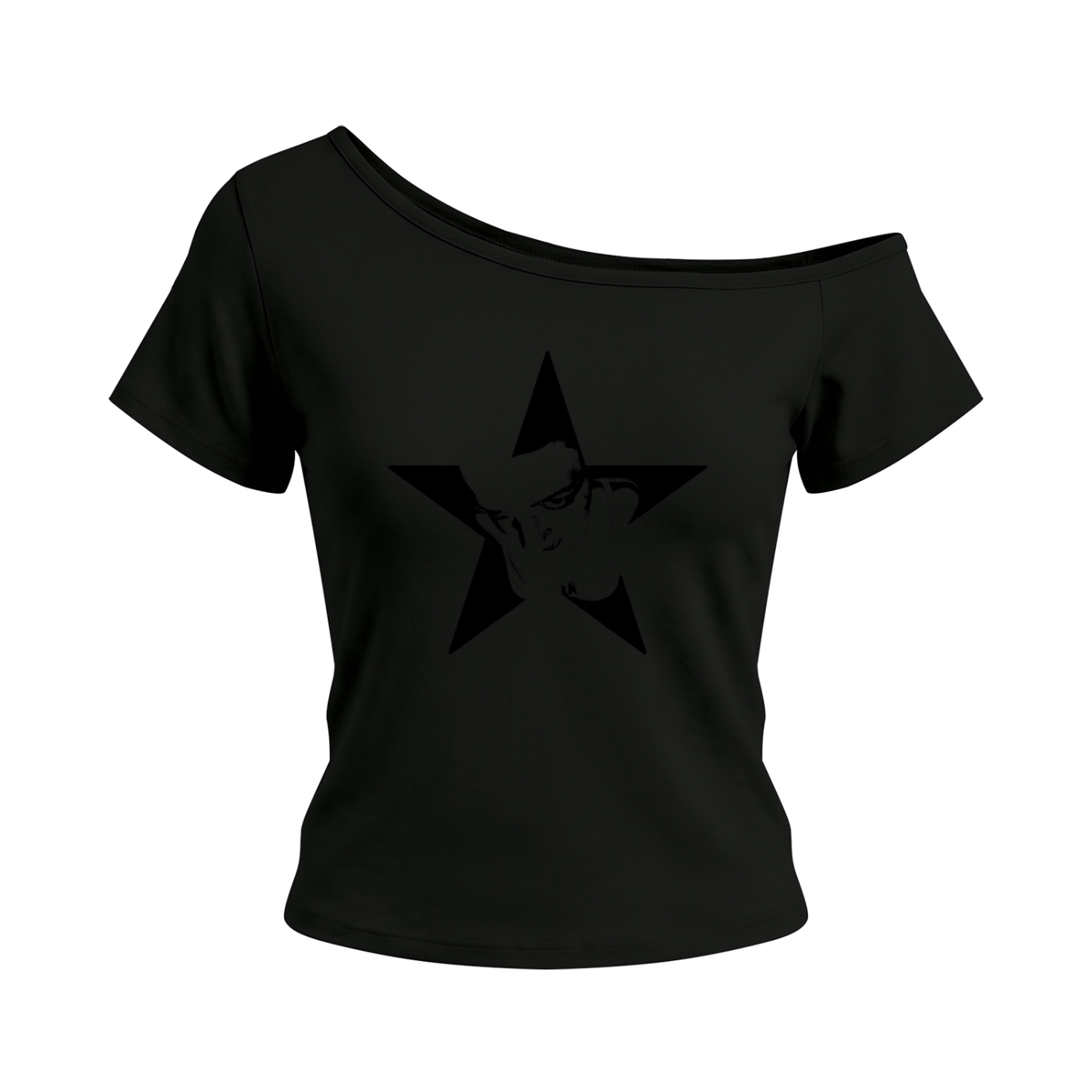 Dai The Flu Off-the-Shoulder Baby Tee